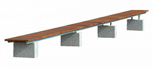 Скамейка из бетона "Таун Лайт 550"