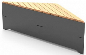 Скамейка металлическая "Оригами 72"