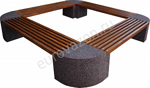 Лавочка квадратная "Ринг"